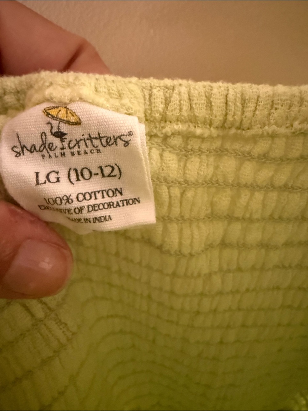 Girls' Lime Ruffled Sundress - Picture 4 of 4